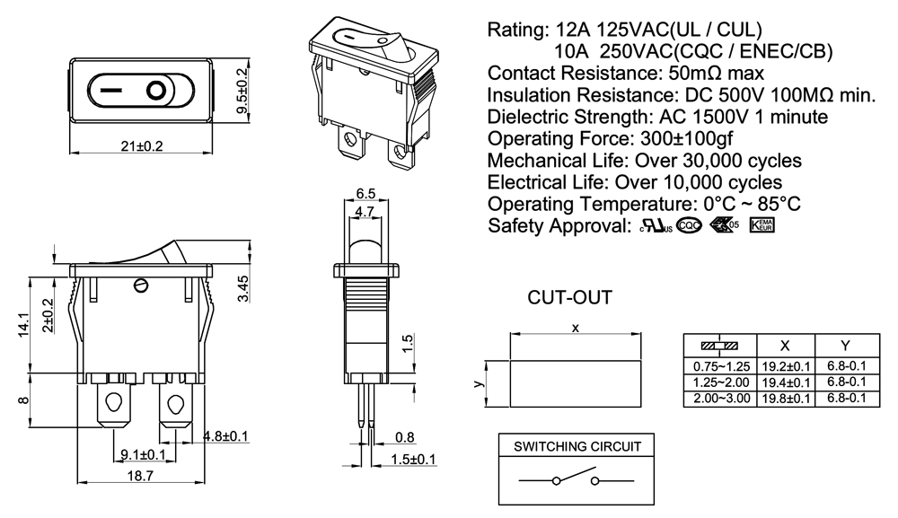 ROCKER SWITCHES， waterproof rocker switches，HONYONE