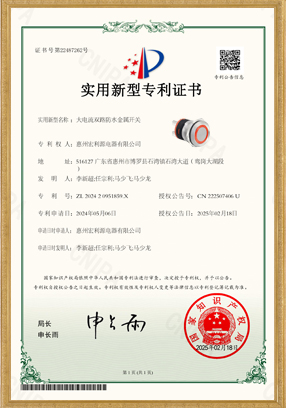 PAM大电流双路防水金属开关专利